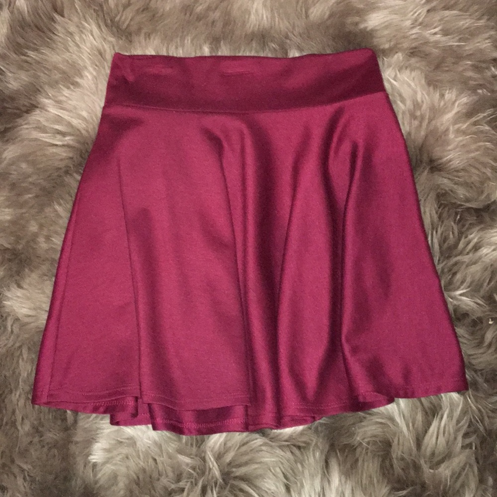 ❗️Bundle 3 Sale ❗️Burgundy Skater Skirt